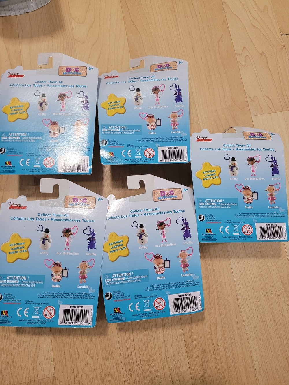 Doc Mcstuffins 5 Keychains - Picture 2 of 2